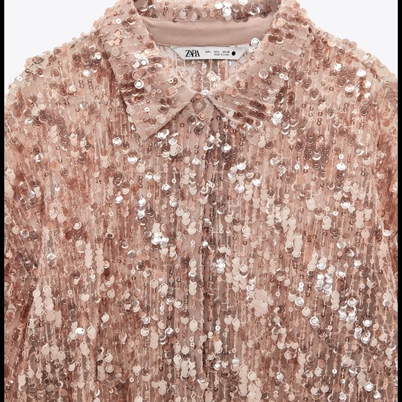 ZARA Sequin Shirt - Picture 5 of 5